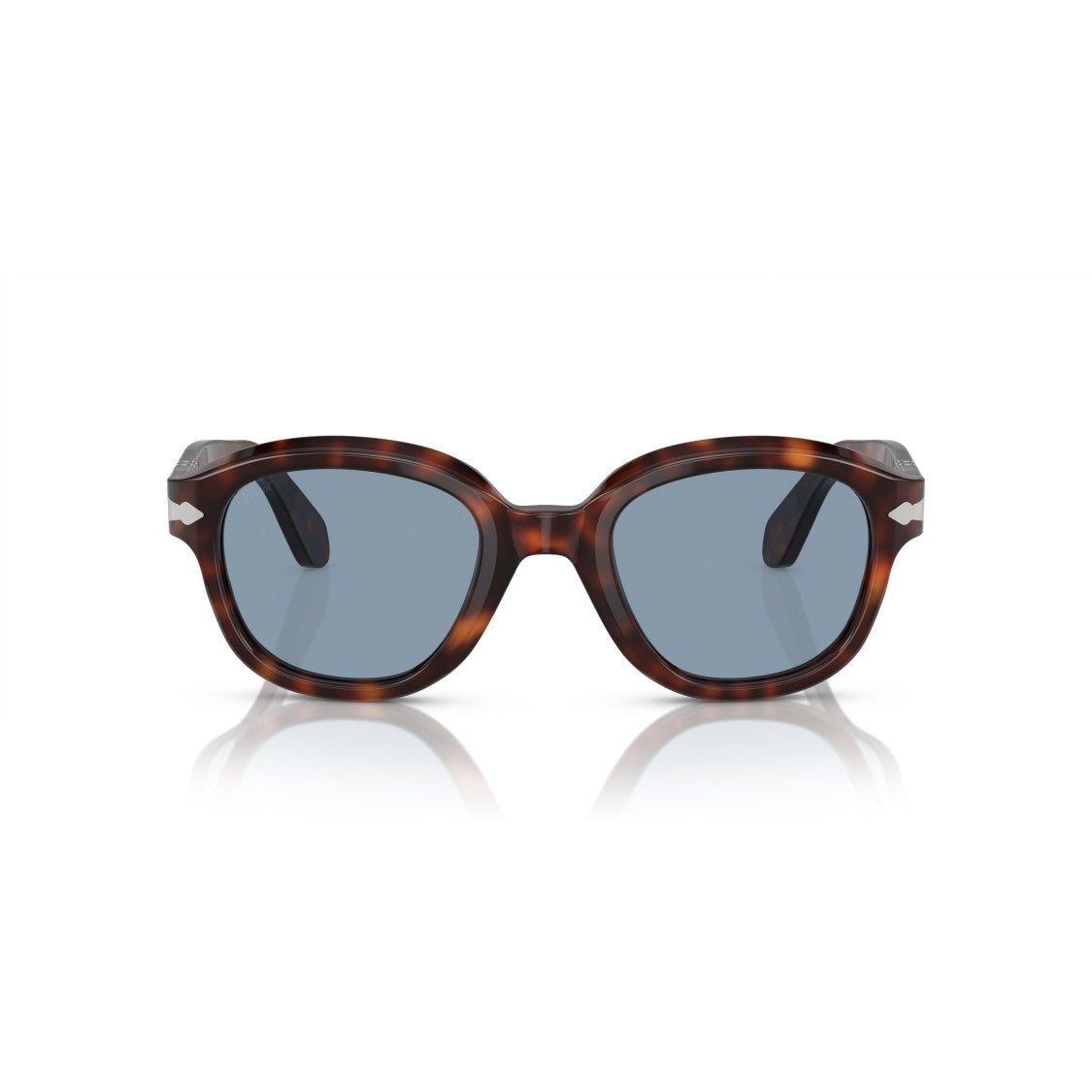 Persol 0Po0060s Rounded Tortoiseshell Acetate Sunglasses With Silver Arrow Detail