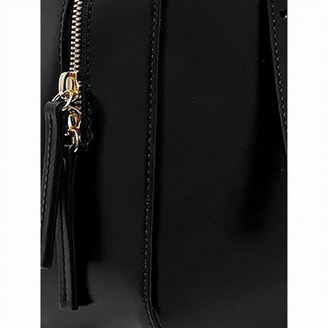 A.P.C. Structured Calf Leather Box Bag With Polished Finish