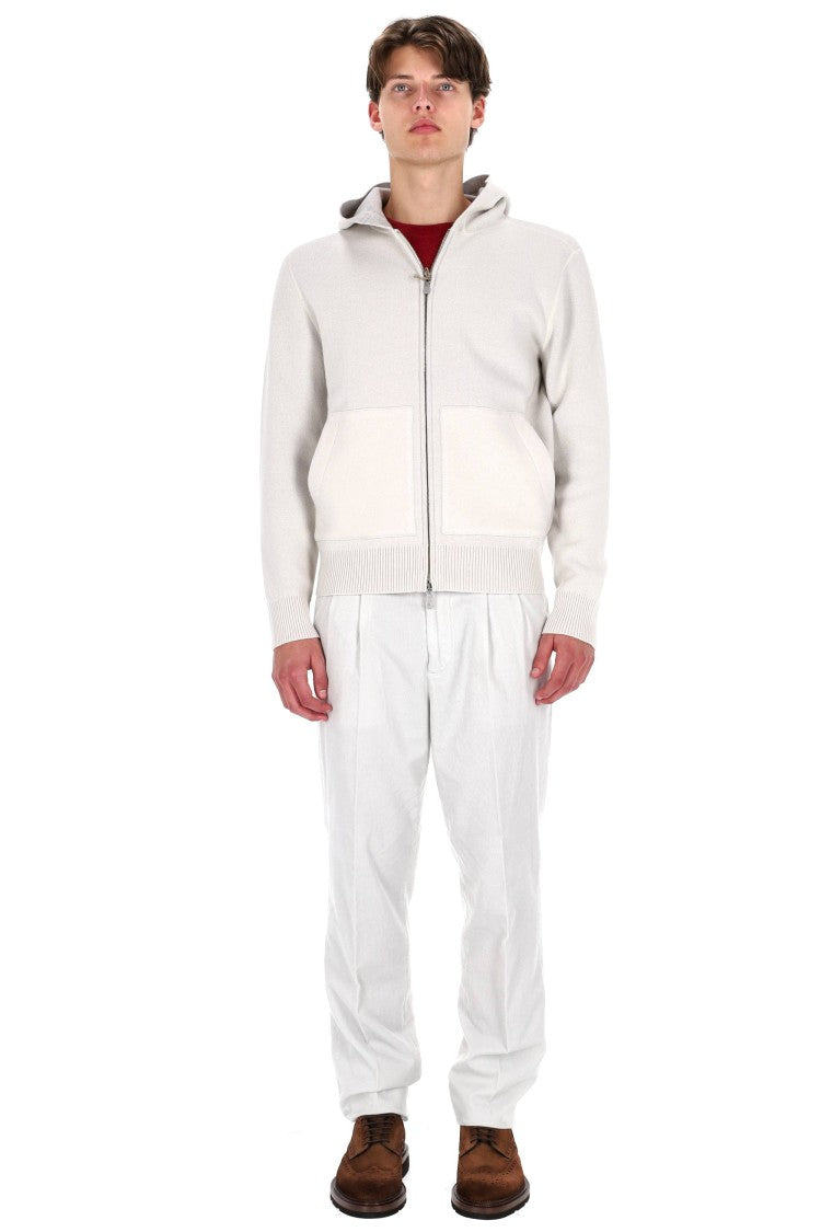 Eleventy Full-Zip Wool Hoodie