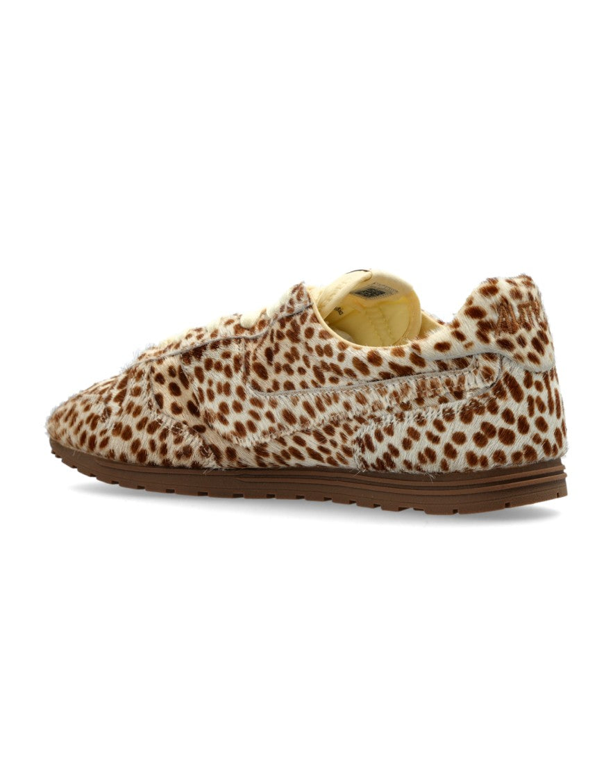 Autry Brown Leather Windspin Sneakers