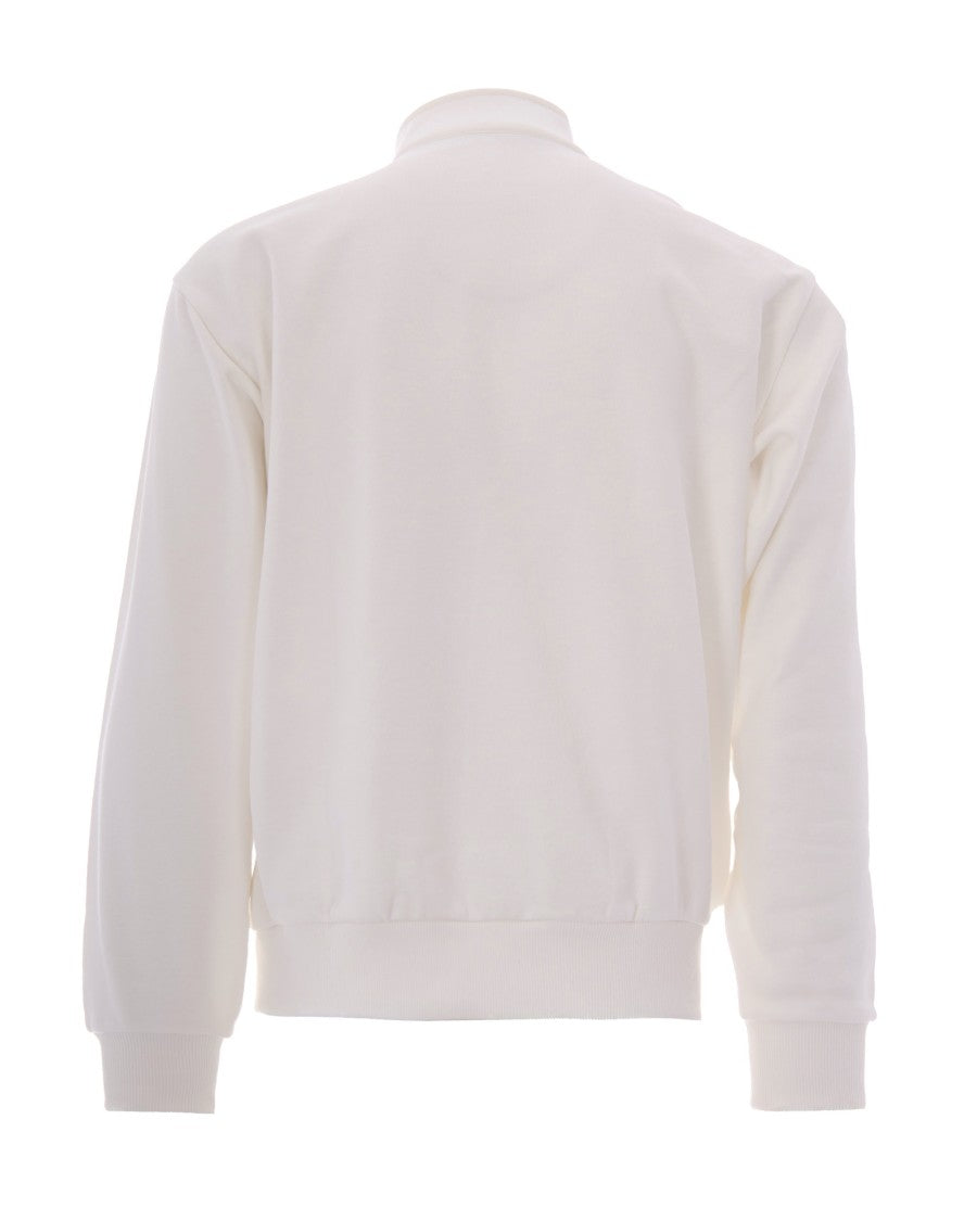 Lacoste Pullover Sweatshirt With High Collar And Embroidered Crocodile