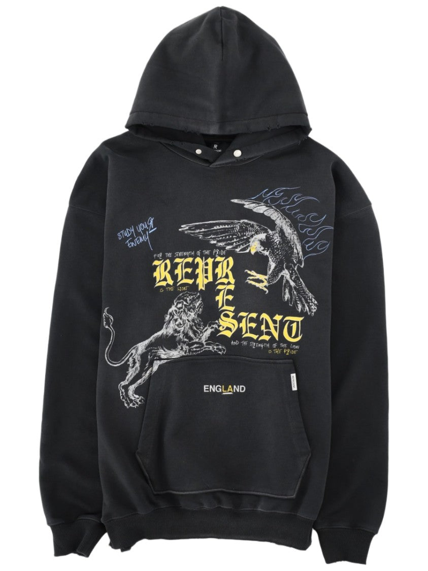 Represent Graphic-Print Cotton Hoodie