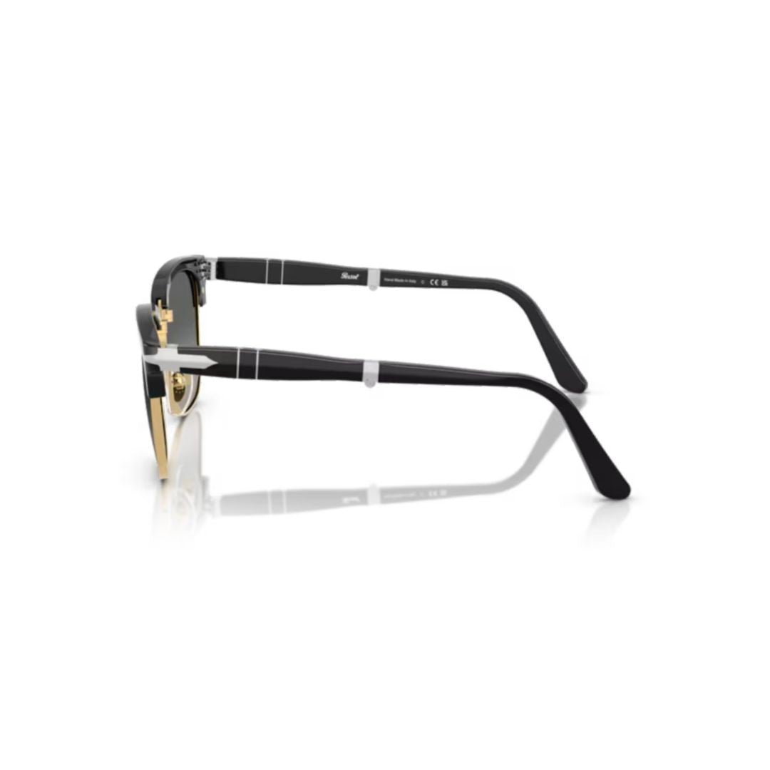 Persol 0Po3375s Square Frame Sunglasses With Gold Accents