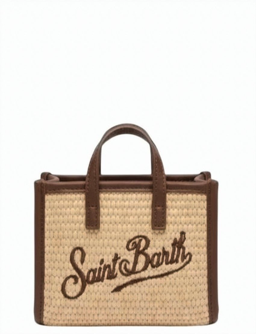 Mc2 Saint Barth Vivian Micro Straw Beige Bag