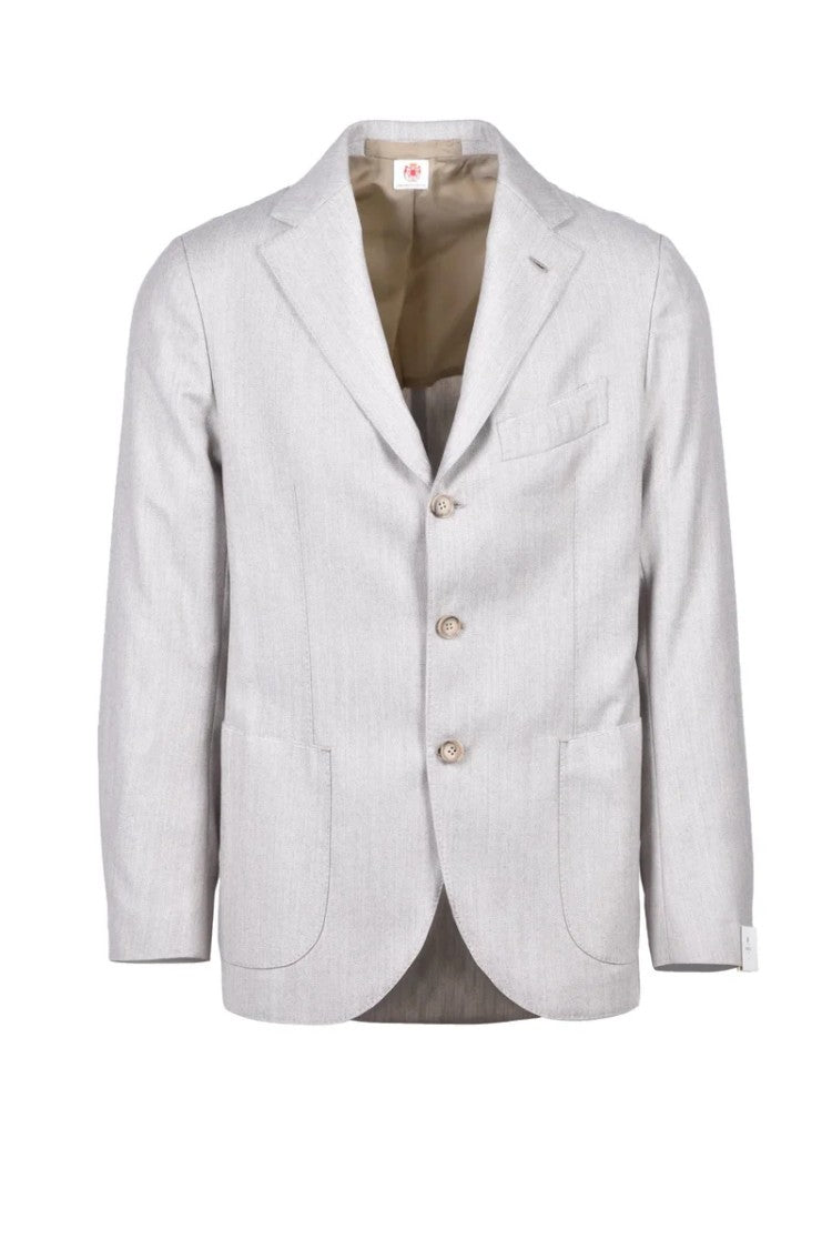 Luigi Borrelli Napoli Virgin Wool Jacket - Beige