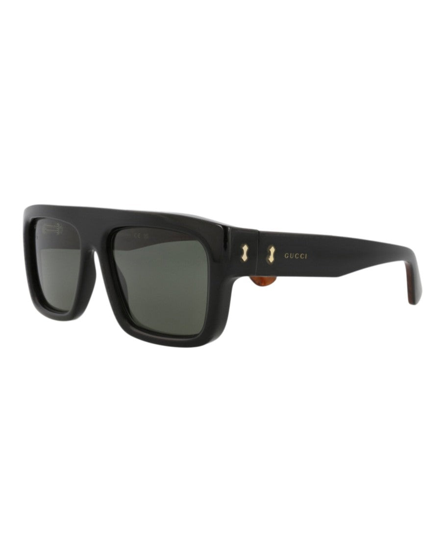 Gucci Square-Frame Sunglasses In Recycled Acetate With Velvet Case
