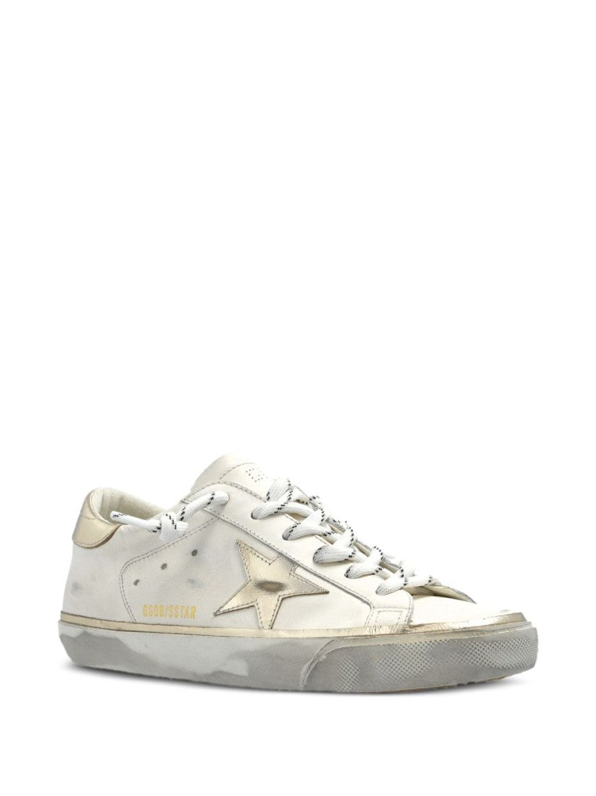 Golden Goose Classic Round Toe Sneakers With Branded Heel Counter