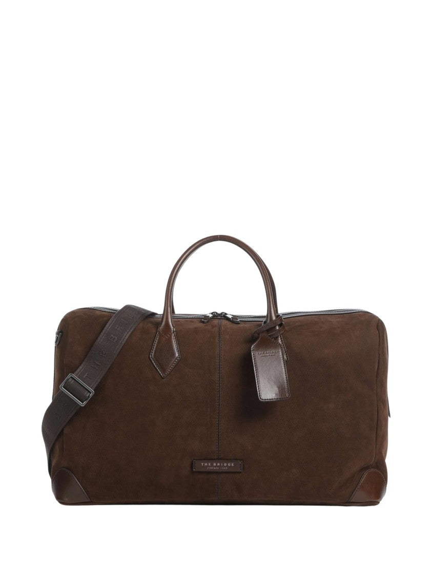 The Bridge Travel Soft Brushed Cow Leather Travel Bag