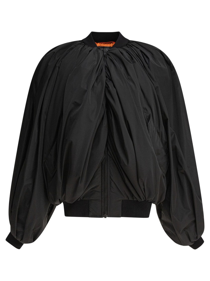Balenciaga Draped Bomber Jacket