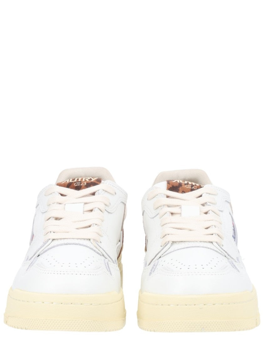 Autry Clc Low Leather Leopard Sneakers