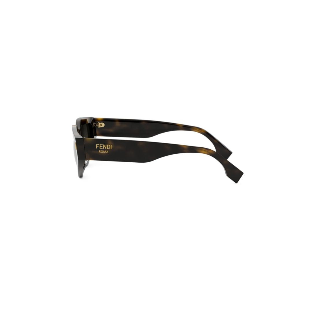 Fendi Angular Tortoiseshell Sunglasses With Cat-Eye Lenses