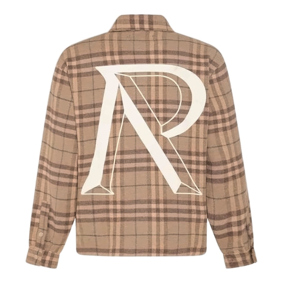 Represent Plaid Casual Jacket With Stylized 'R' Graphic