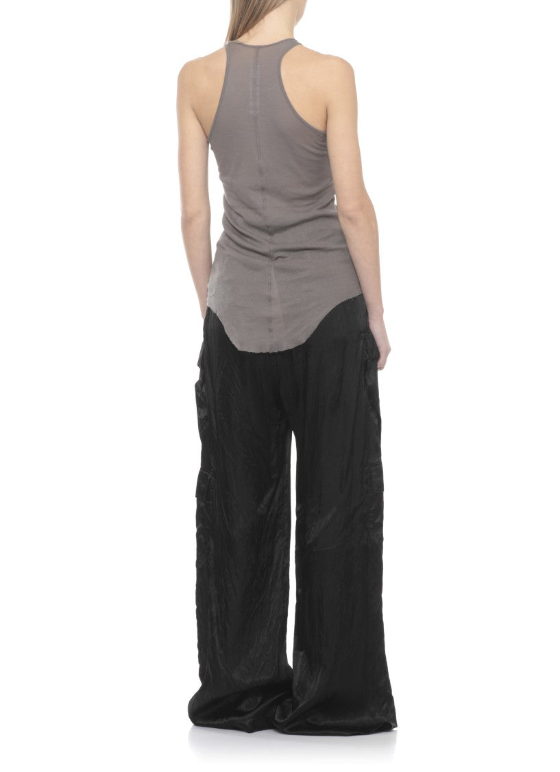 Rick Owens Grey Basic Rib Cotton Tank Top