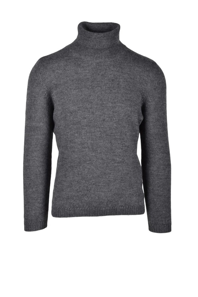 Casa-Isaac Sweater Alpaca Merino Wool - Grey