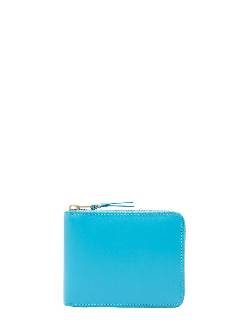 Comme Des Garçons Turquoise Classic Leather Line B Calfskin Wallet