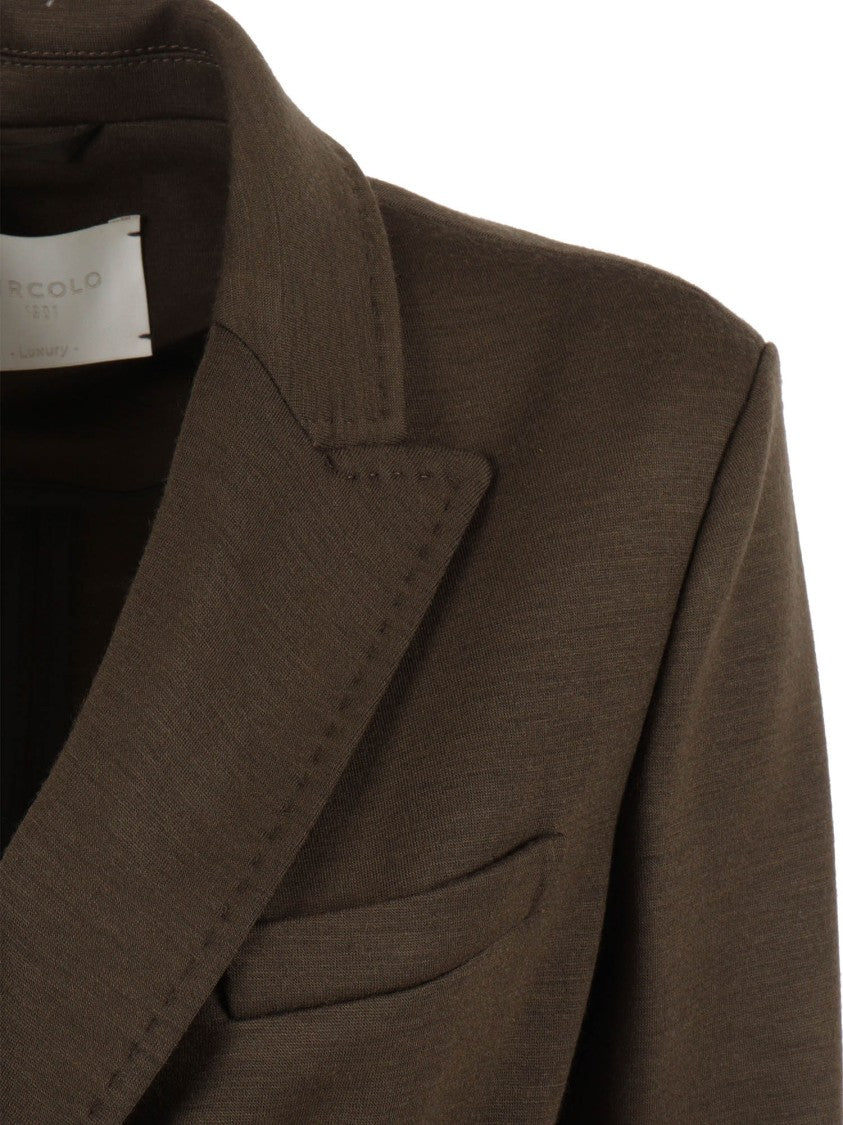 Circolo 1901 Double-Breasted Jacket With Notched Lapel And Tailored Silhouette