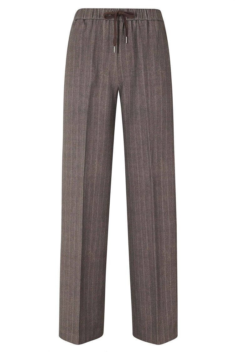 Circolo 1901 Bark Printed Wide-Leg Cotton-Blend Pants