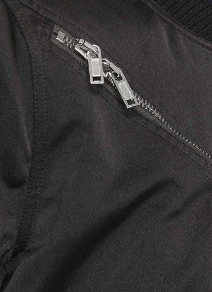 Rick Owens Black Heizer Flight Bomber Jacket