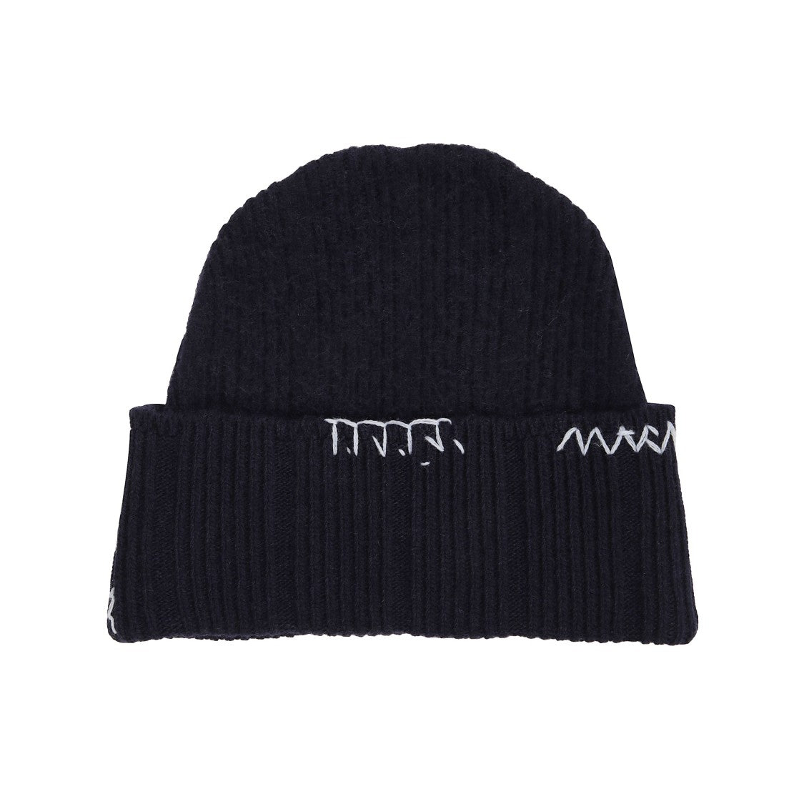 Marni Wool-Cashmere Decorative Stitch Hat