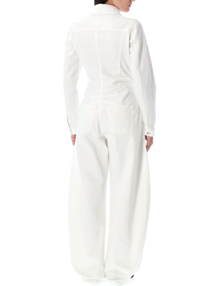 Alaïa Round Denim Jumpsuit