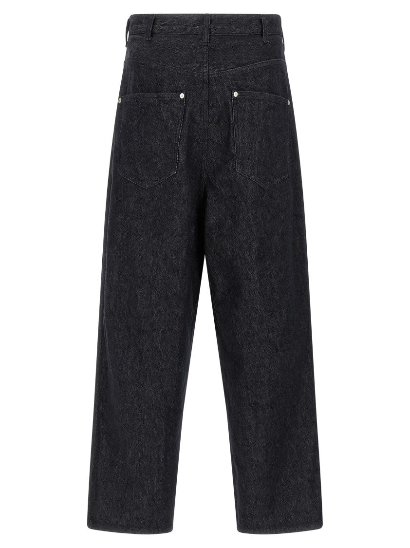 Comme Des Garçons Wide Leg Rigid Denim Jeans