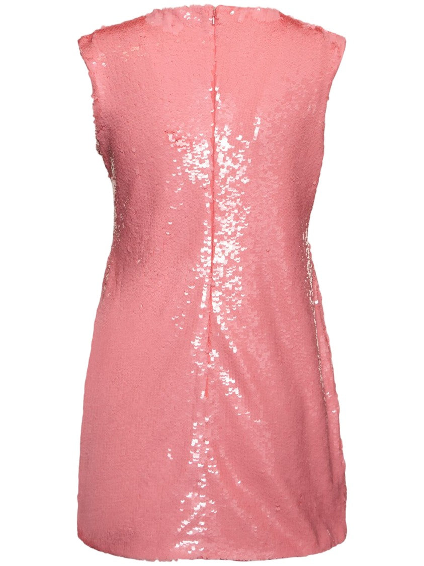 J. W. Anderson Strapless Sequined Mini Dress With Round Neckline