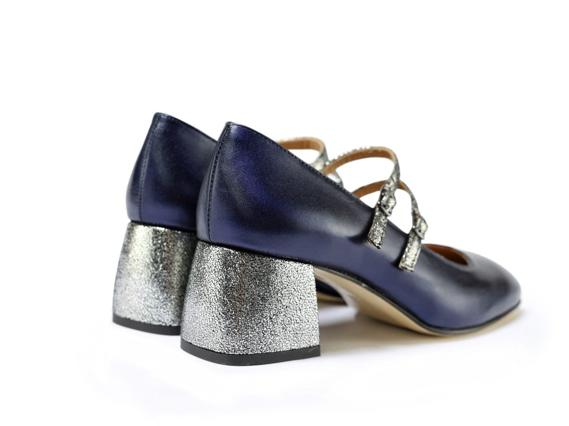 Ton Gout Décolleté Gita Blu Pumps Shiny Laminate