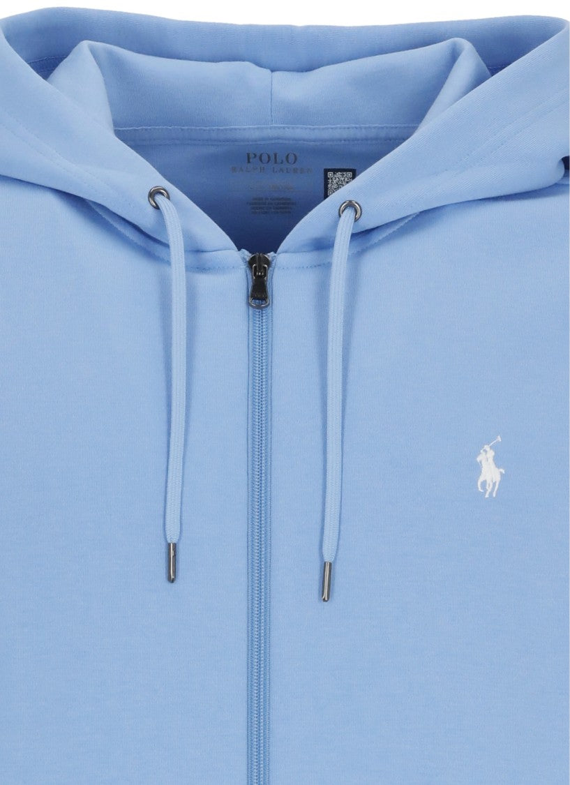Polo Ralph Lauren Light Blue Pony Cotton Hoodie