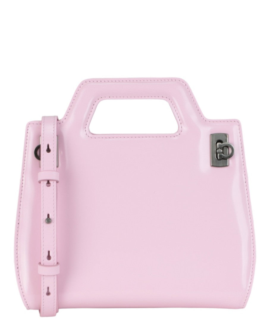 Ferragamo Mini Wanda Calfskin Leather Top-Handle Bag