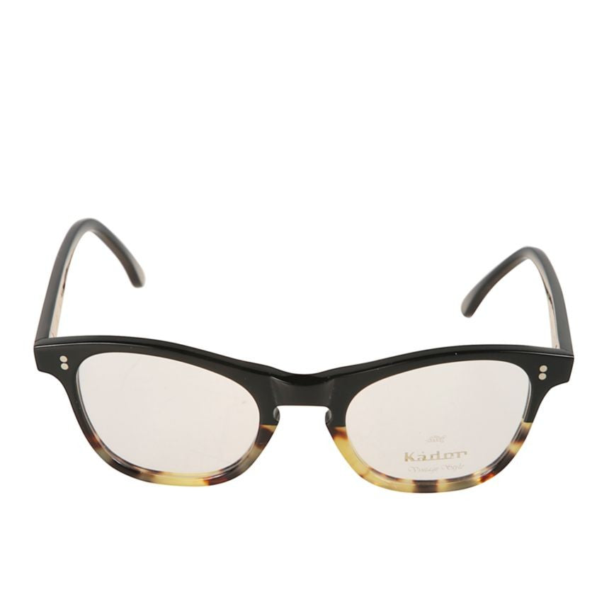 Kador Janet Classic Rounded Frame Eyeglasses With Tortoiseshell Detail
