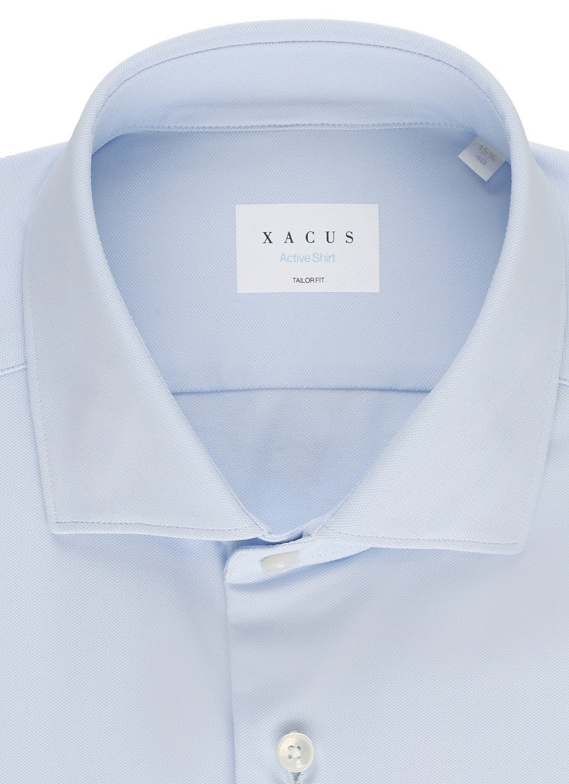 Xacus Light Blue Long Sleeves Casual Shirt