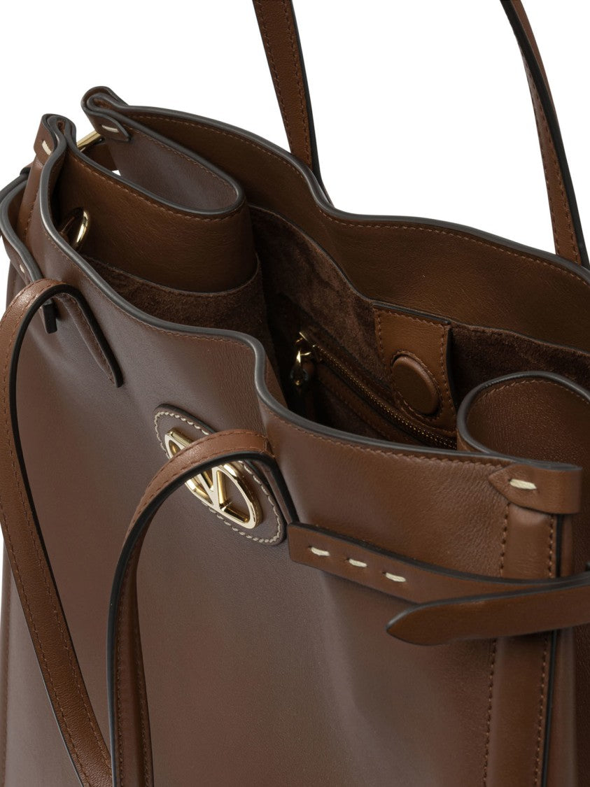 Valentino Garavani Structured Smooth Leather Handbag