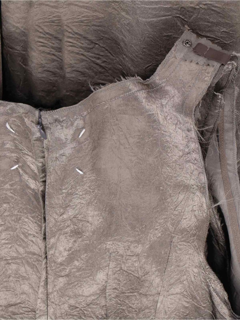 Maison Margiela Midi "Anonimity Of The Lining" Dress – Taupe