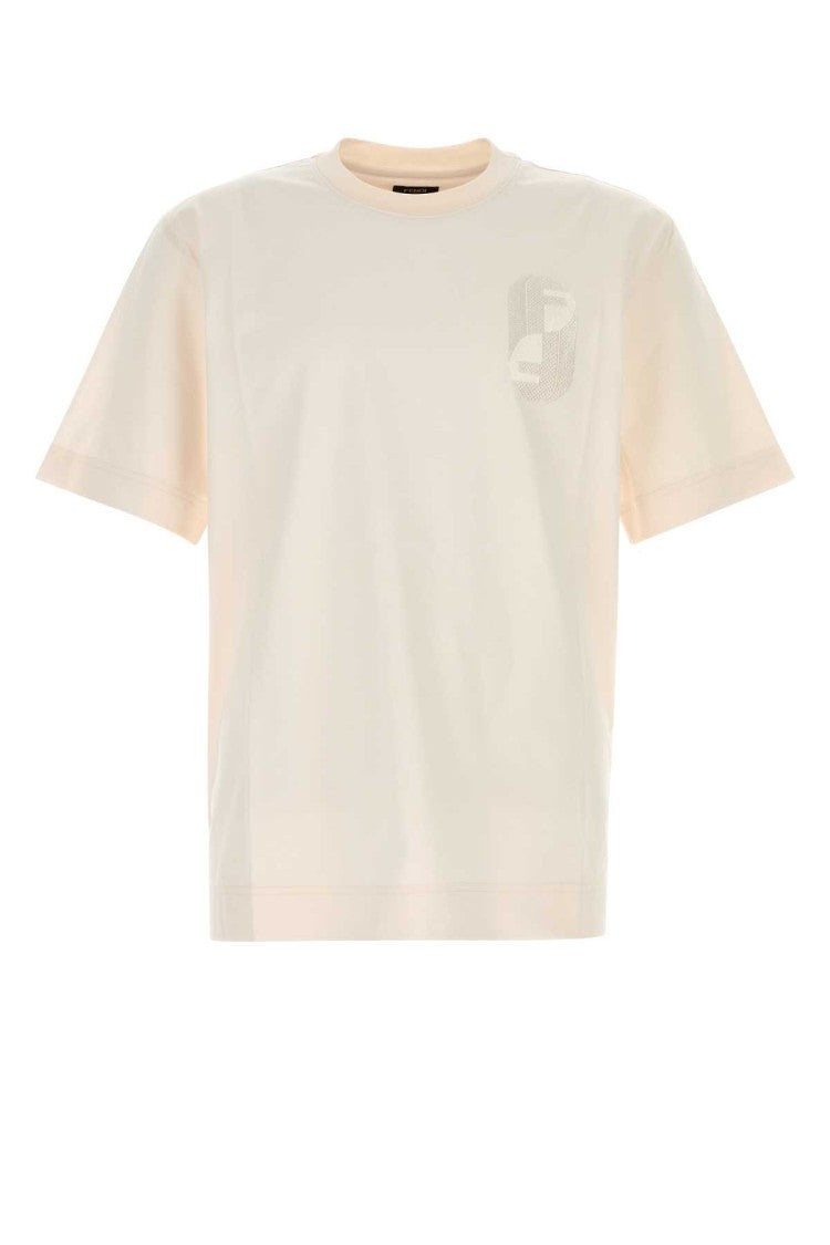 Fendi Ivory Cotton T-Shirt