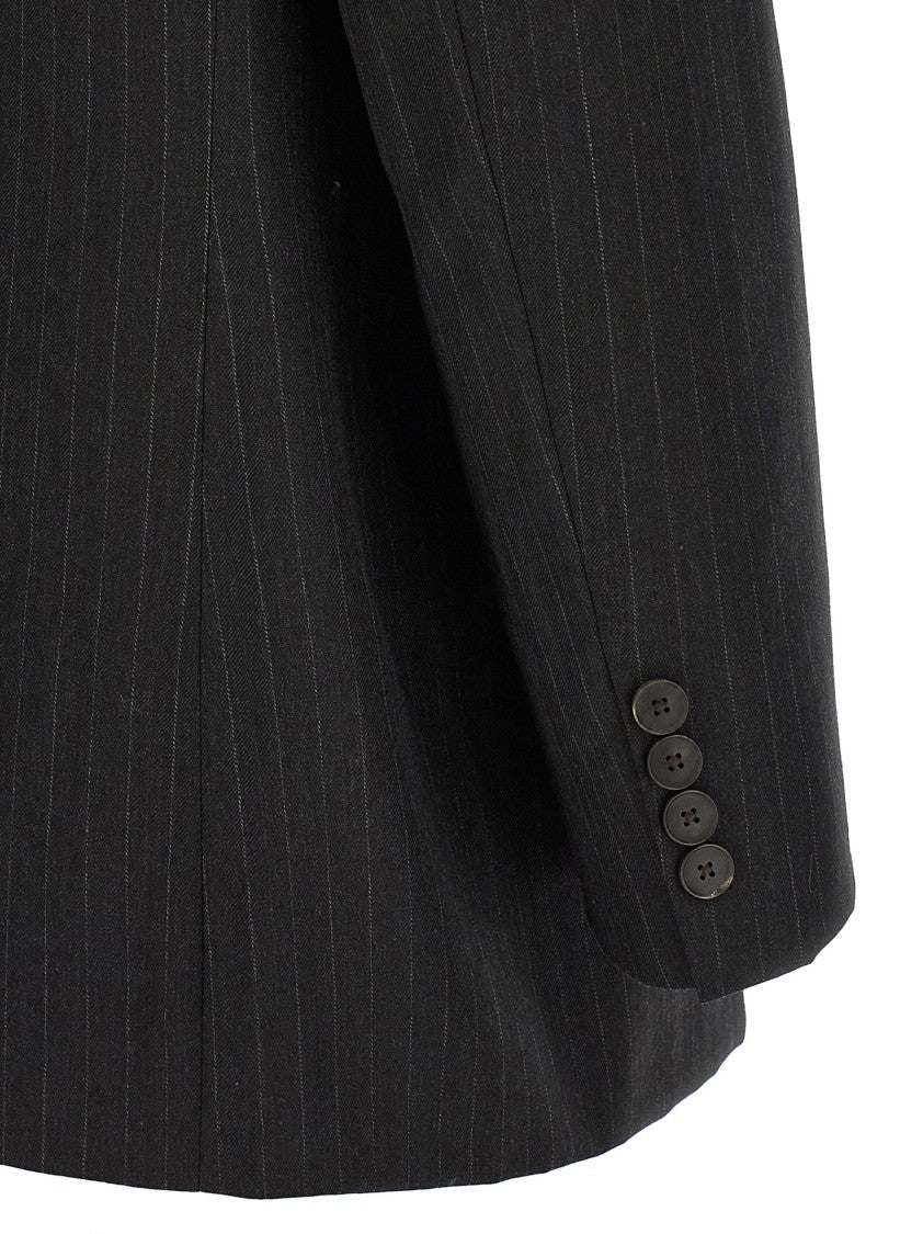 Auralee Pinstriped Long Blazer