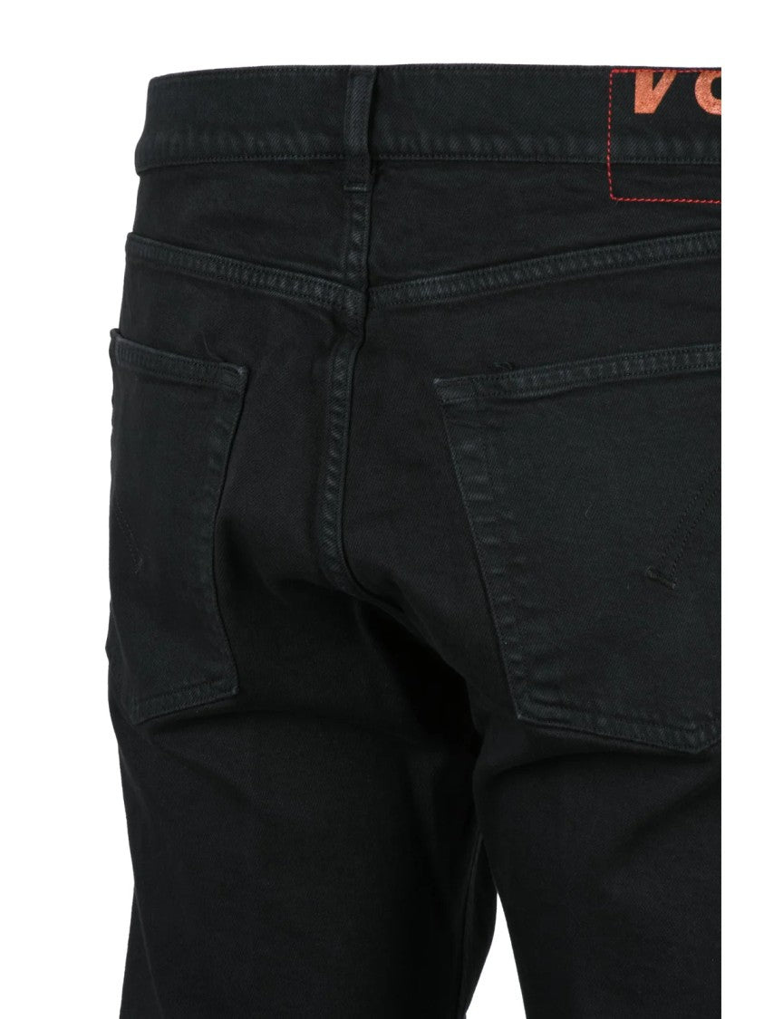 Dondup Black Dian Carrot Slim-Fit Stretch Jeans