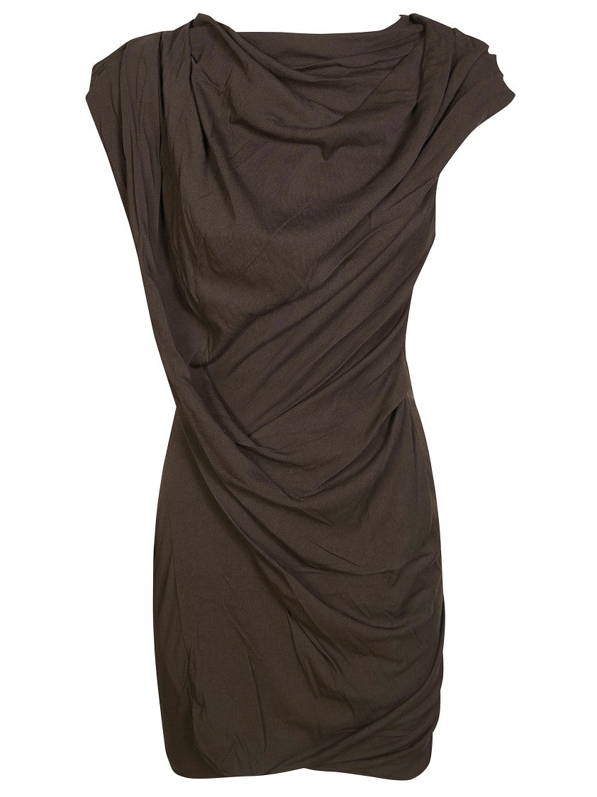 Entire Studios Twisted Draped Ruched Mini Dress
