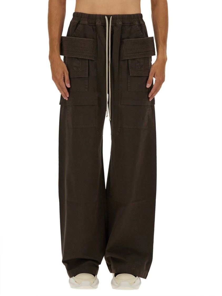 Drkshdw By Rick Owens "Creatch Wide Cargo" Pants