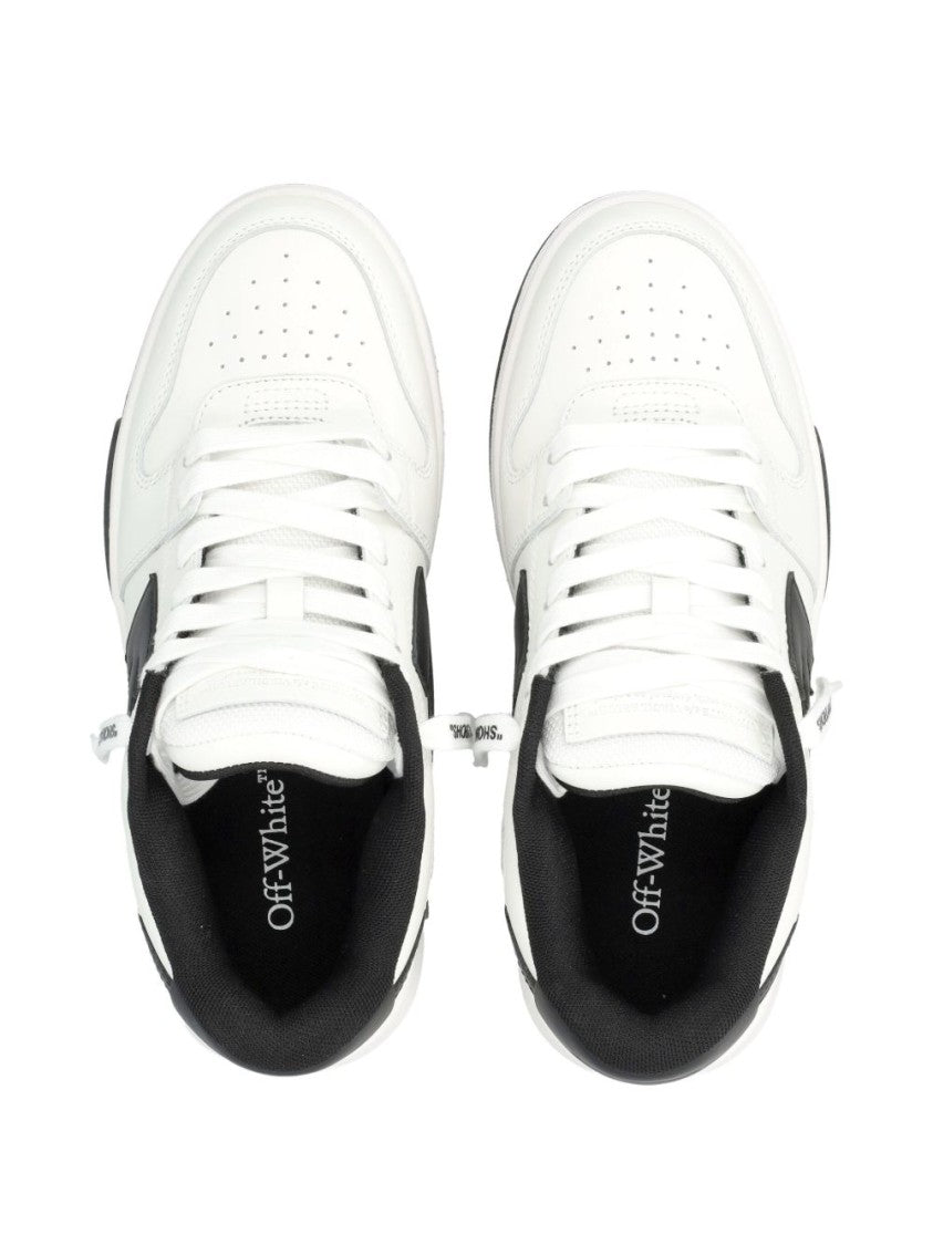 Off-White Low-Top Sneakers With Contrast Accents