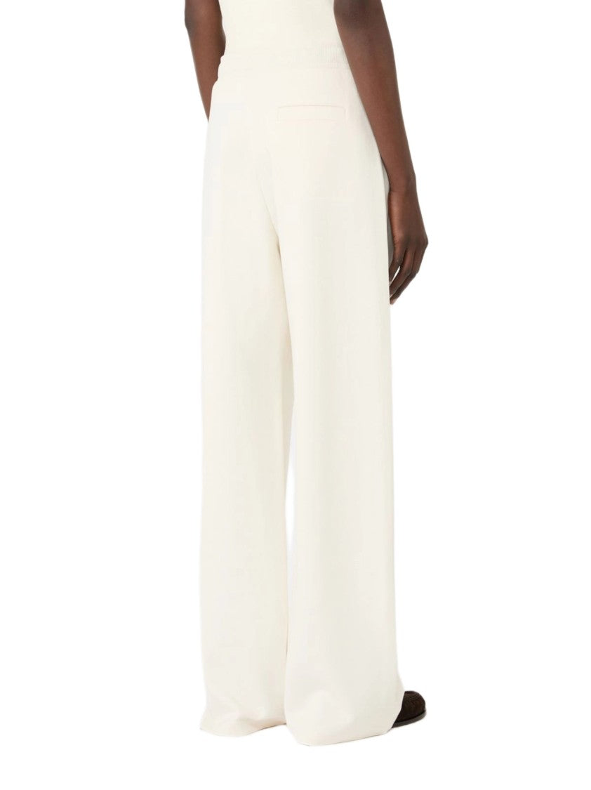Max Mara Wide-Leg Trousers With High Waist And Drawstring Detail