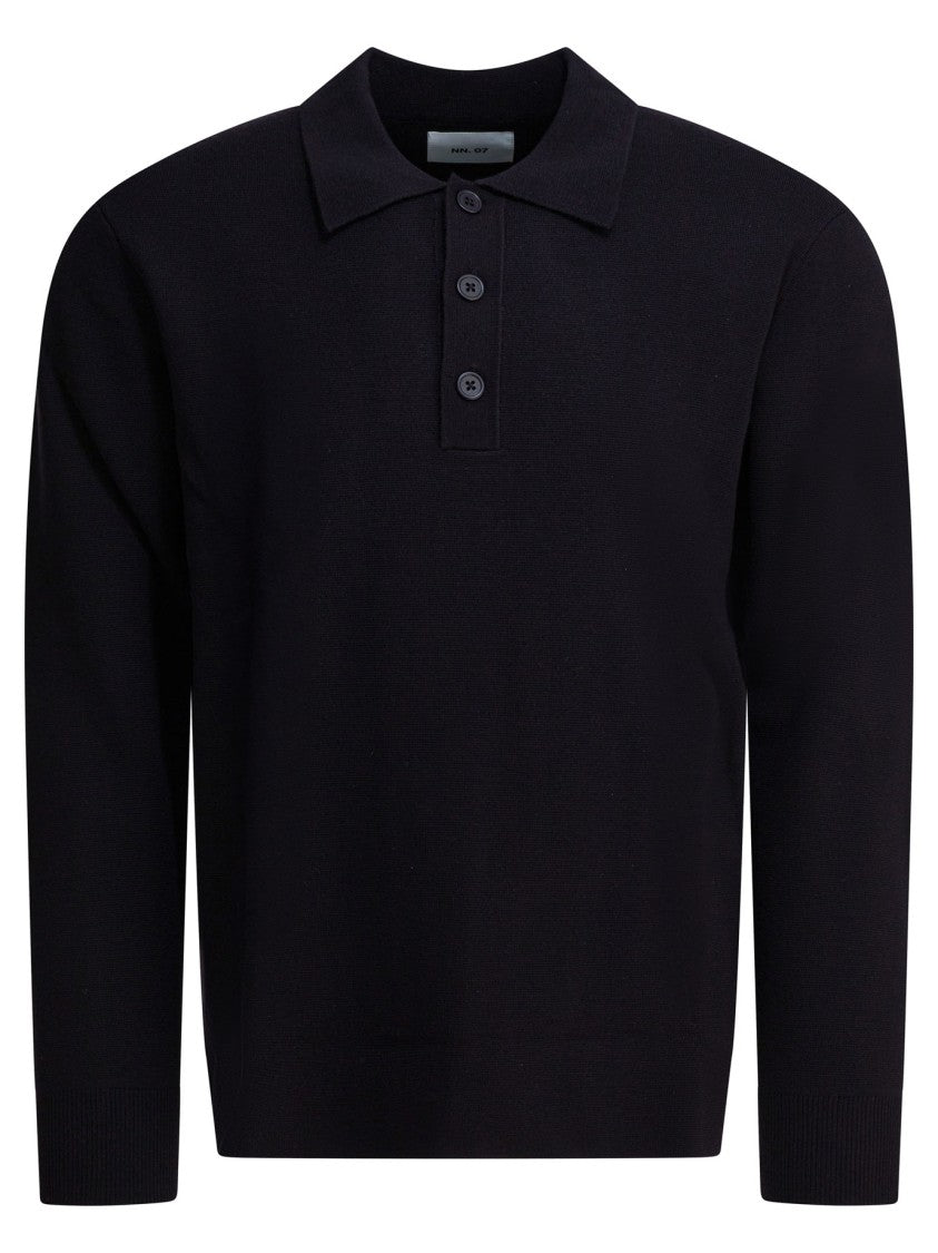 Nn.07 "Harald" Wool Polo Sweater