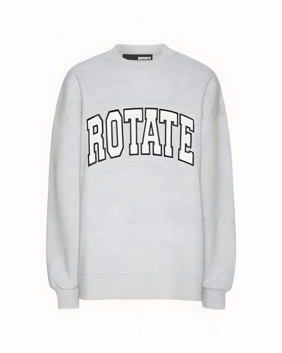 Rotate Crewneck Logo Sweatshirt – Grey