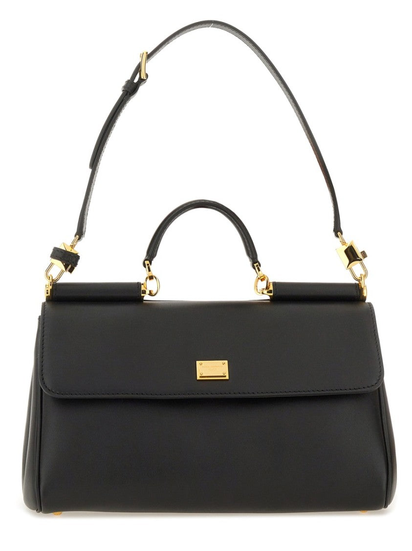 Dolce & Gabbana My Sicily Structured Leather Handbag Bag