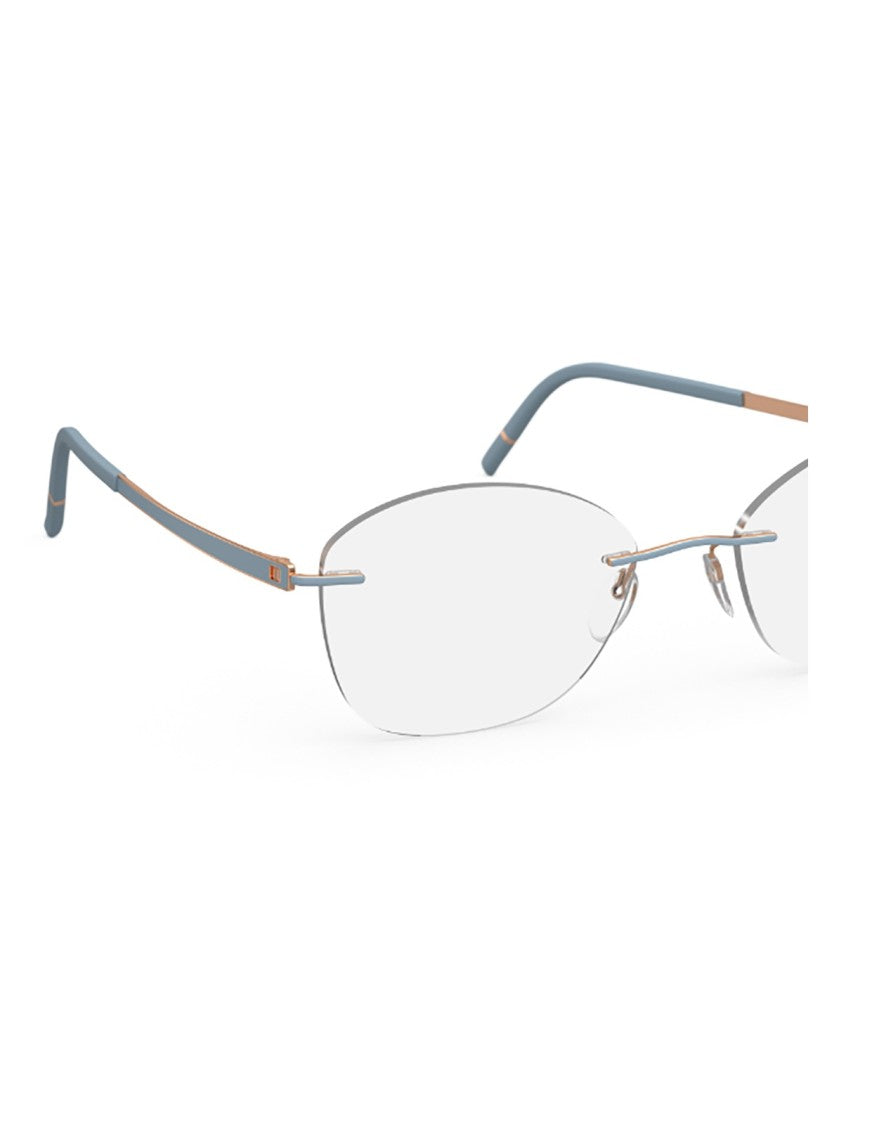 Silhouette Minimalist Oval Optical Frames With Lightweight Metal Construction