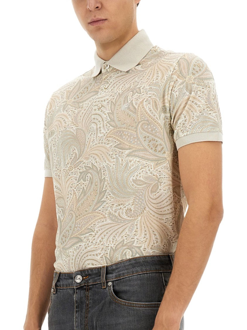 Etro Polo Shirt With Paisley Print