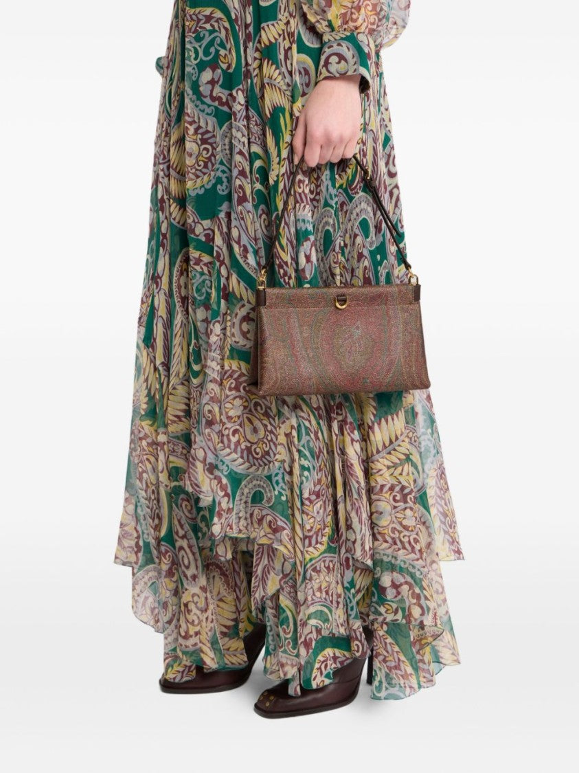 Etro Rectangular Paisley Jacquard Clutch