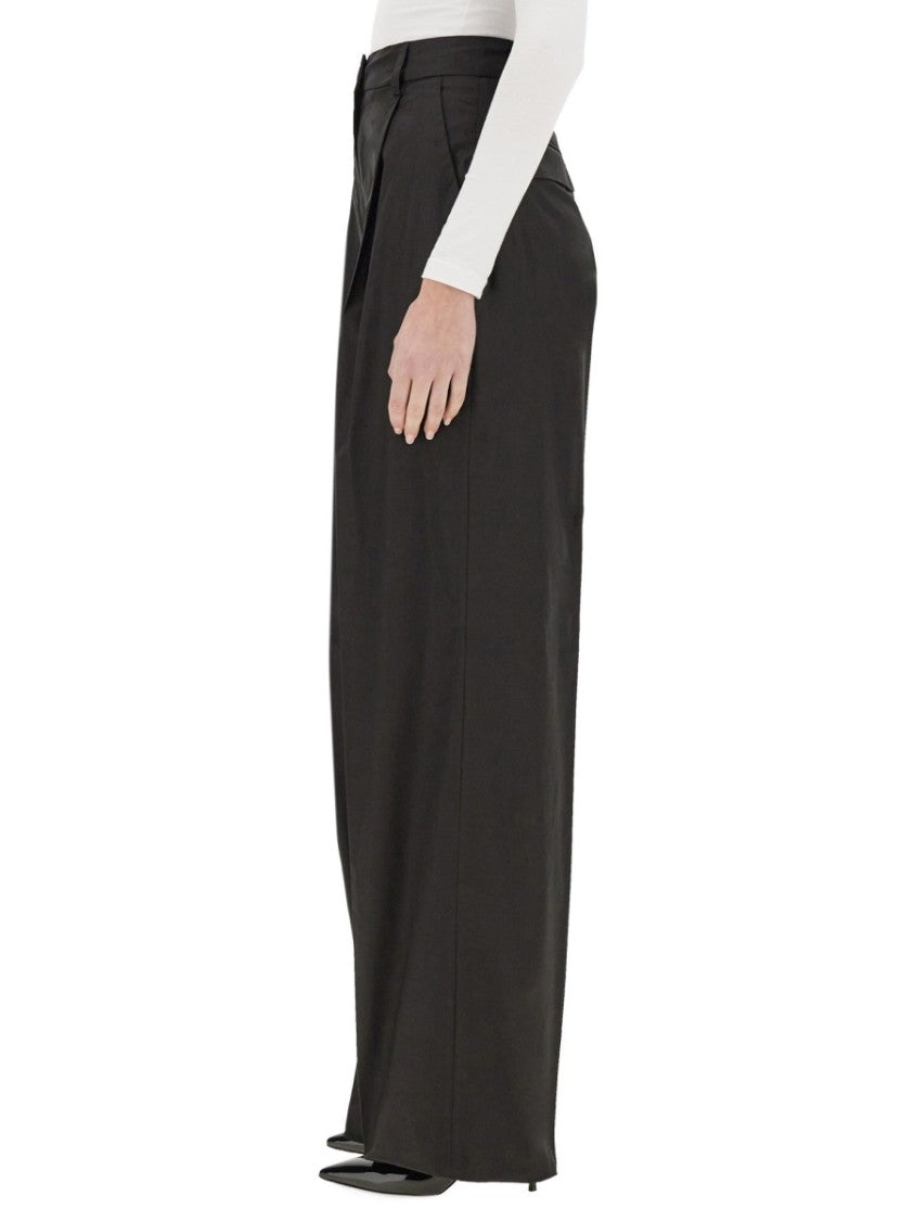 The Latest High-Waisted Poplin Pants With Relaxed Fit