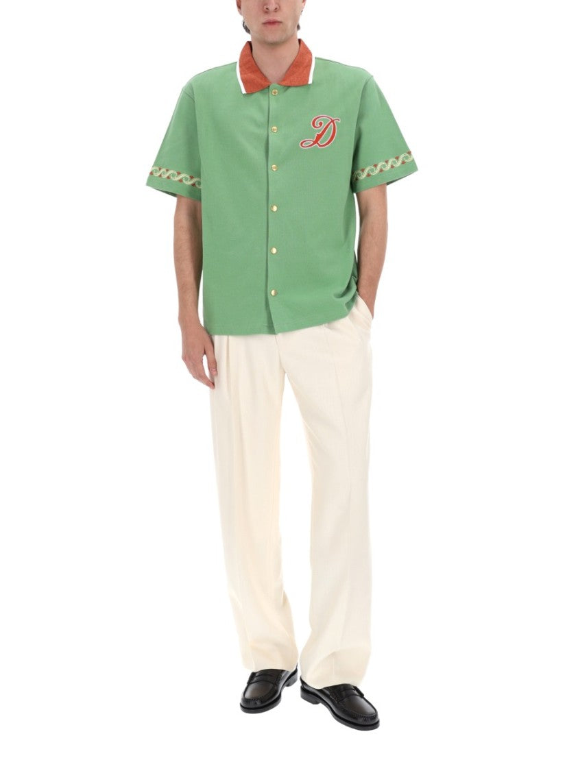 Drôle De Monsieur Golfeur Chevrons Chevron Straight-Leg Pants