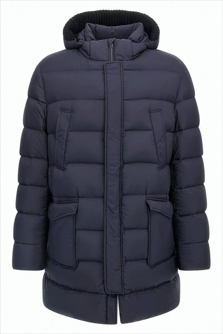Herno Quilted Padded Down Jacket With Detachable Hood