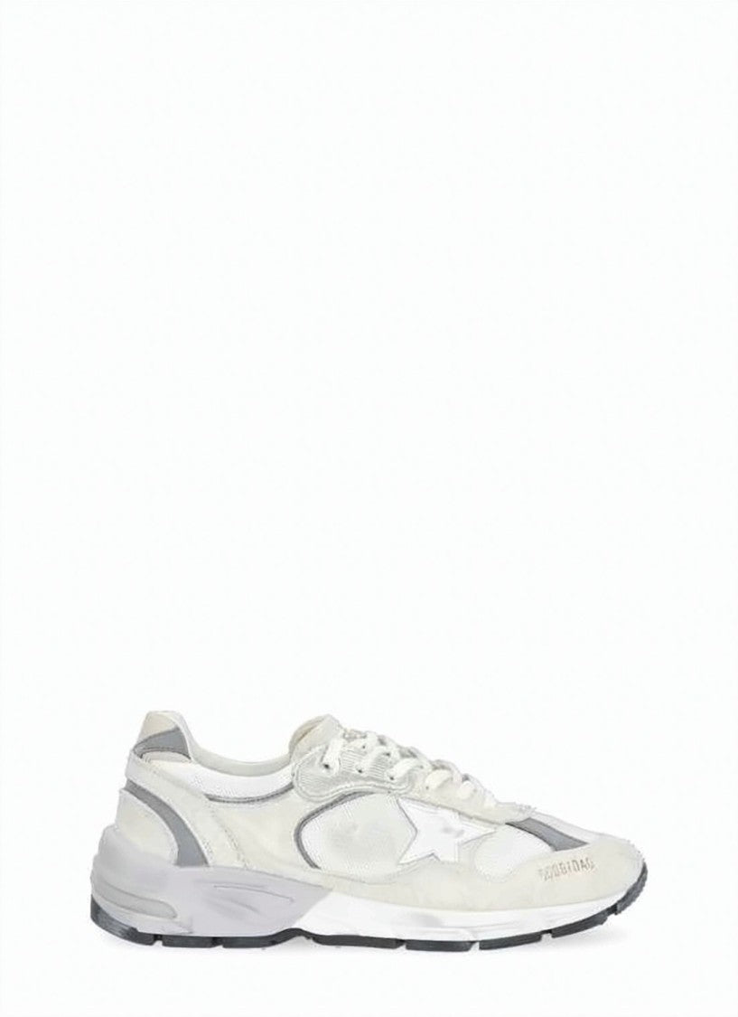 Golden Goose Light Vintage-Inspired Sneakers With Star Detail